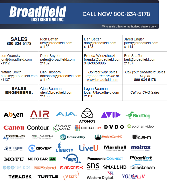 Broadfield Linecard