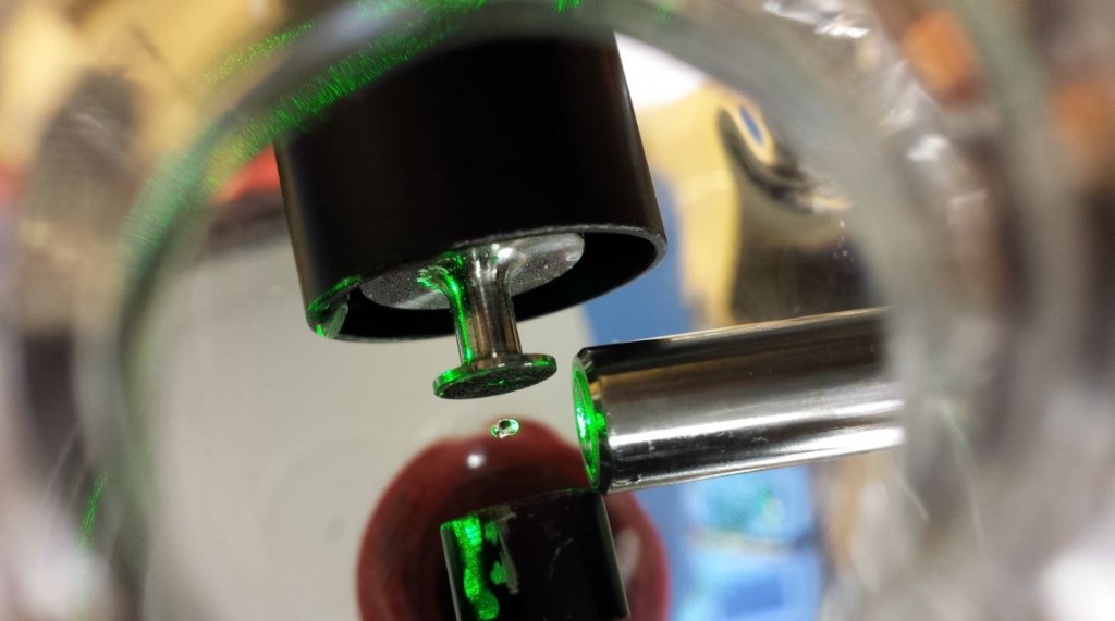 Acoustically trapped droplets