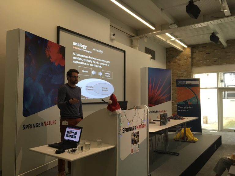 A speaker gives a presentation