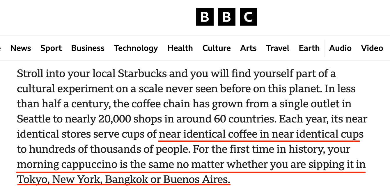 This BBC article argues that modernization decreases cultural differences