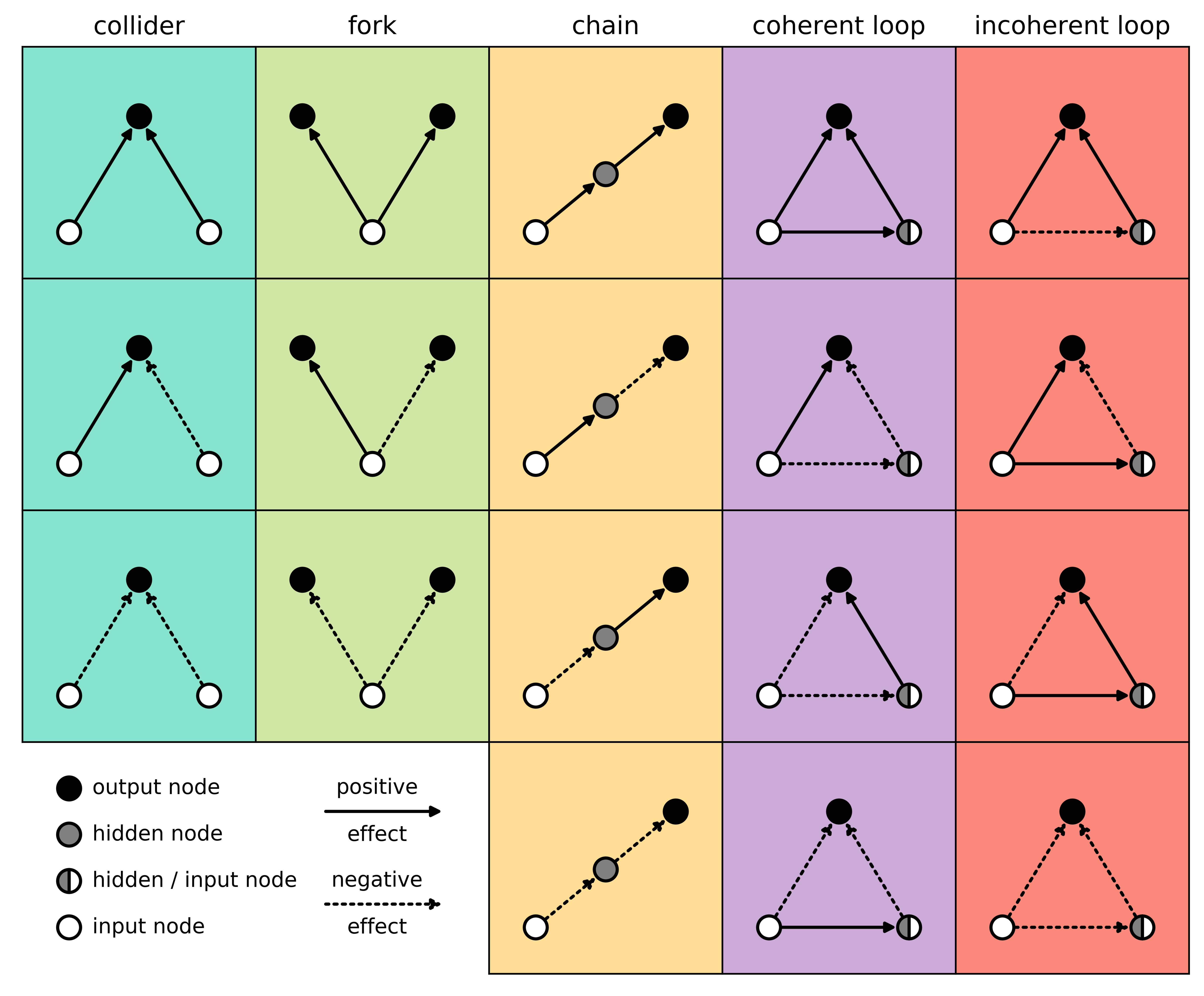 three-node network motifs