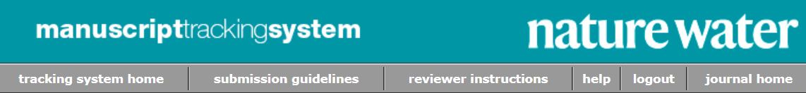 Nat Water Banner Nature Water submission system banner