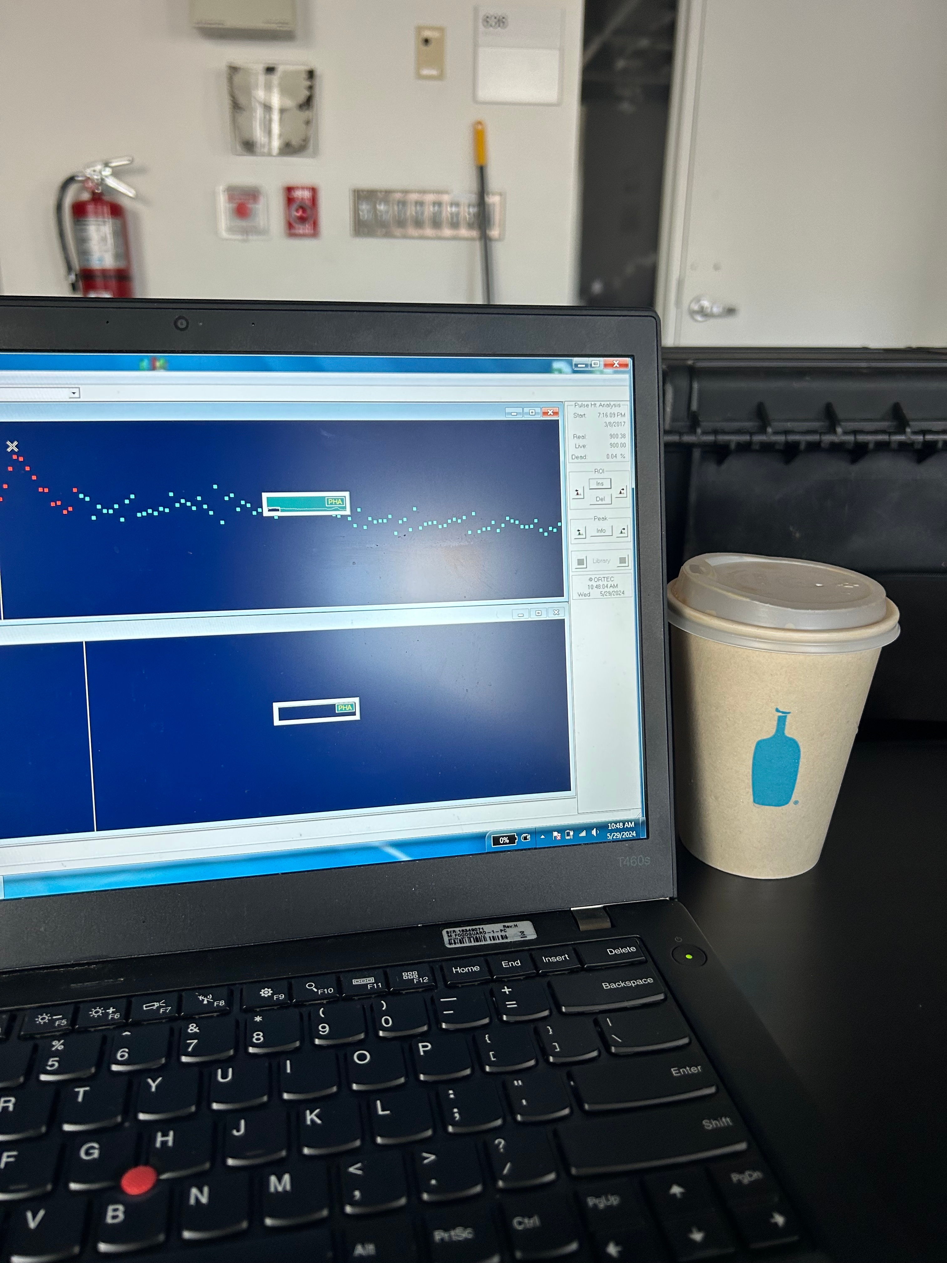 Lab set-up and spectra