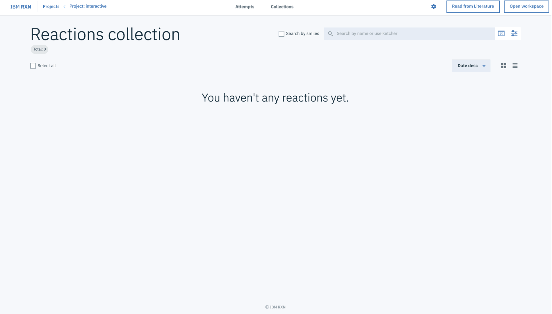 Prediction of action sequences on IBM RXN