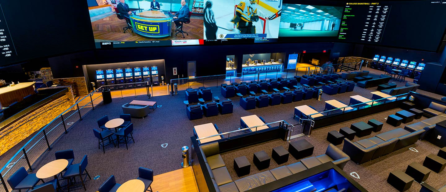 dvLED Video Wall at Mohegan Sun FanDuel Sportsbook