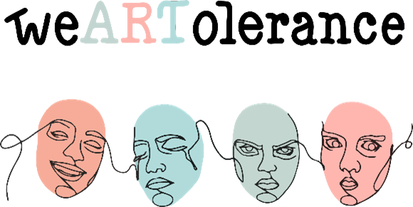 WeArtolerance study logo WeArtolerance study logo showing a cartoon of four connected theatrical masks