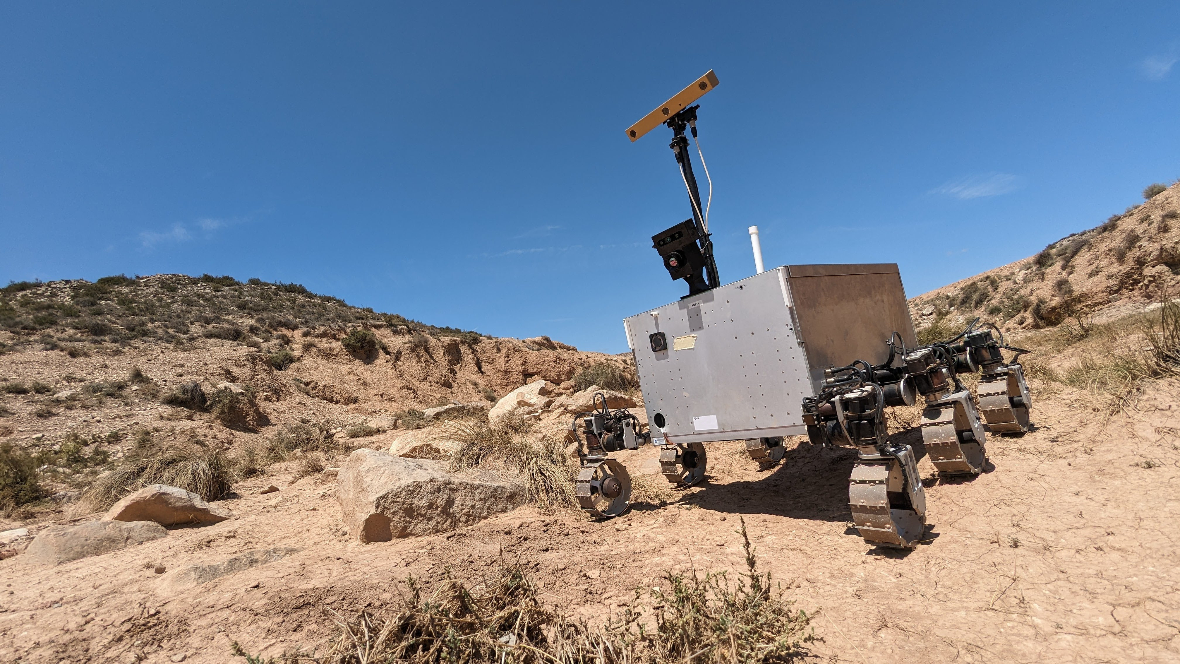 ESA's MaRTA rover during the data collection