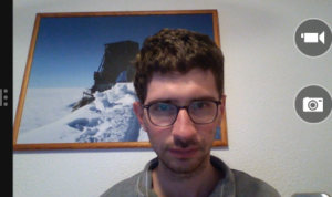 Andrea attending the virtual conference