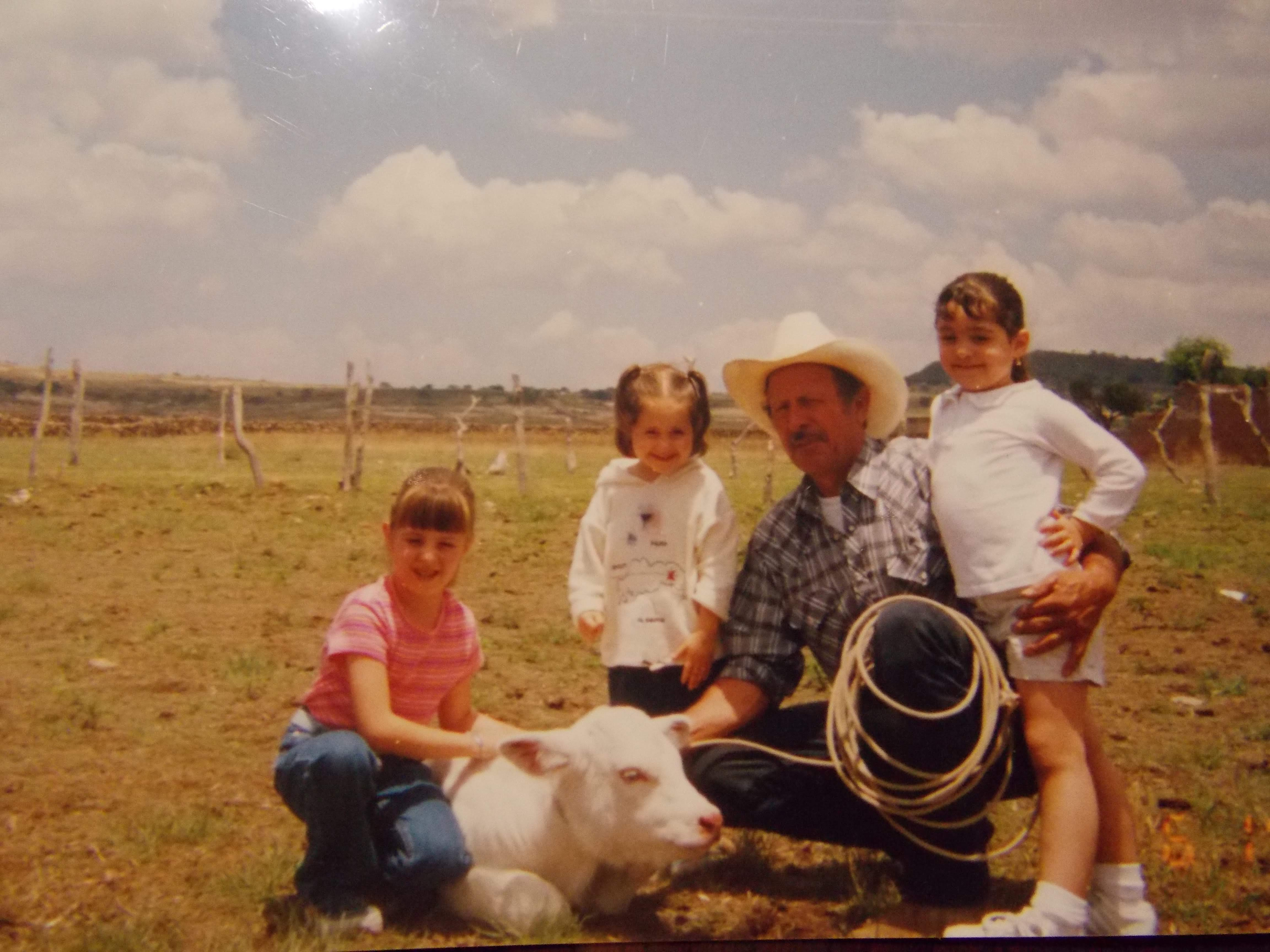 A photo with my grandfather.