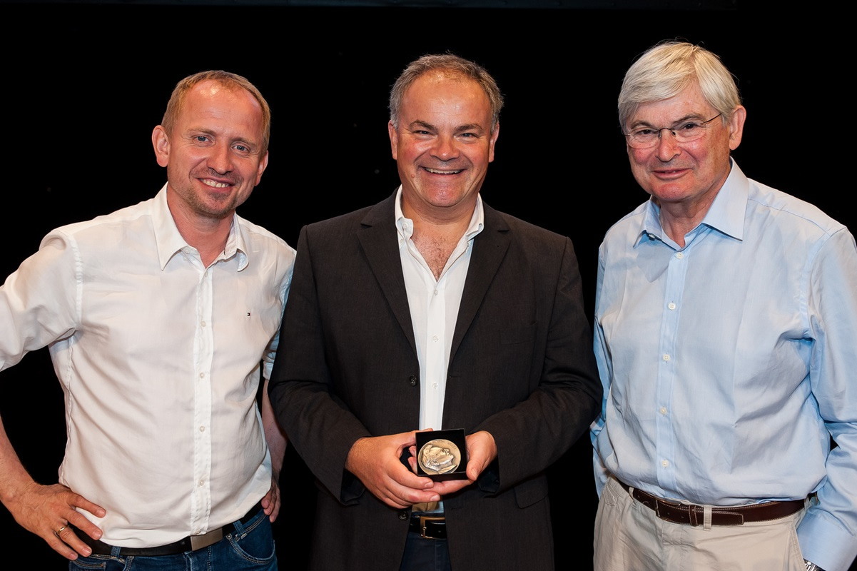 The Sir Hans Krebs Medal of the FEBS was awarded to Jürgen Knoblich (Vienna, Austria) in the presence of Sir Alan Fersht and Stephan Sigrist.