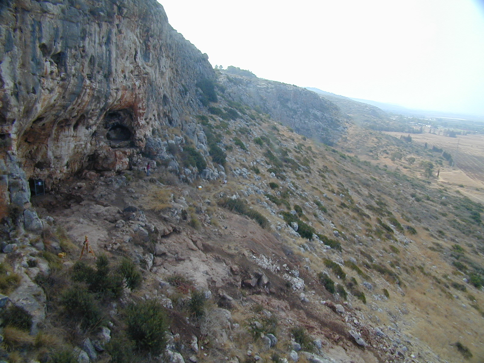 Misliya cave, view from the north