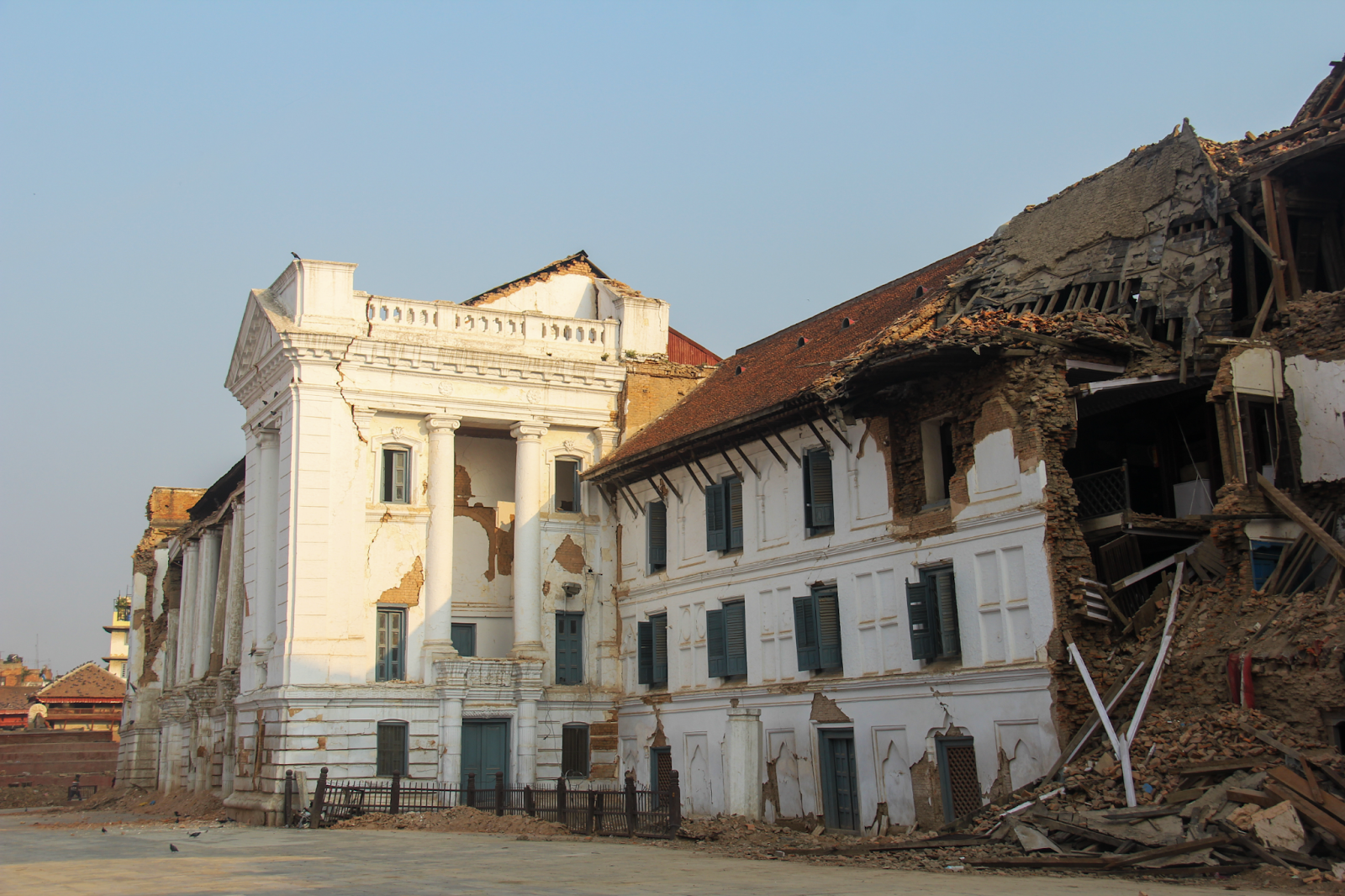 Damaged building in Kathmandu Durbar Square in May 2015
