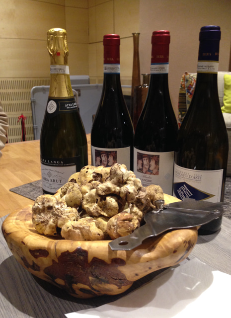 Tartufo Bianco d'Alba and local Piedmont wines