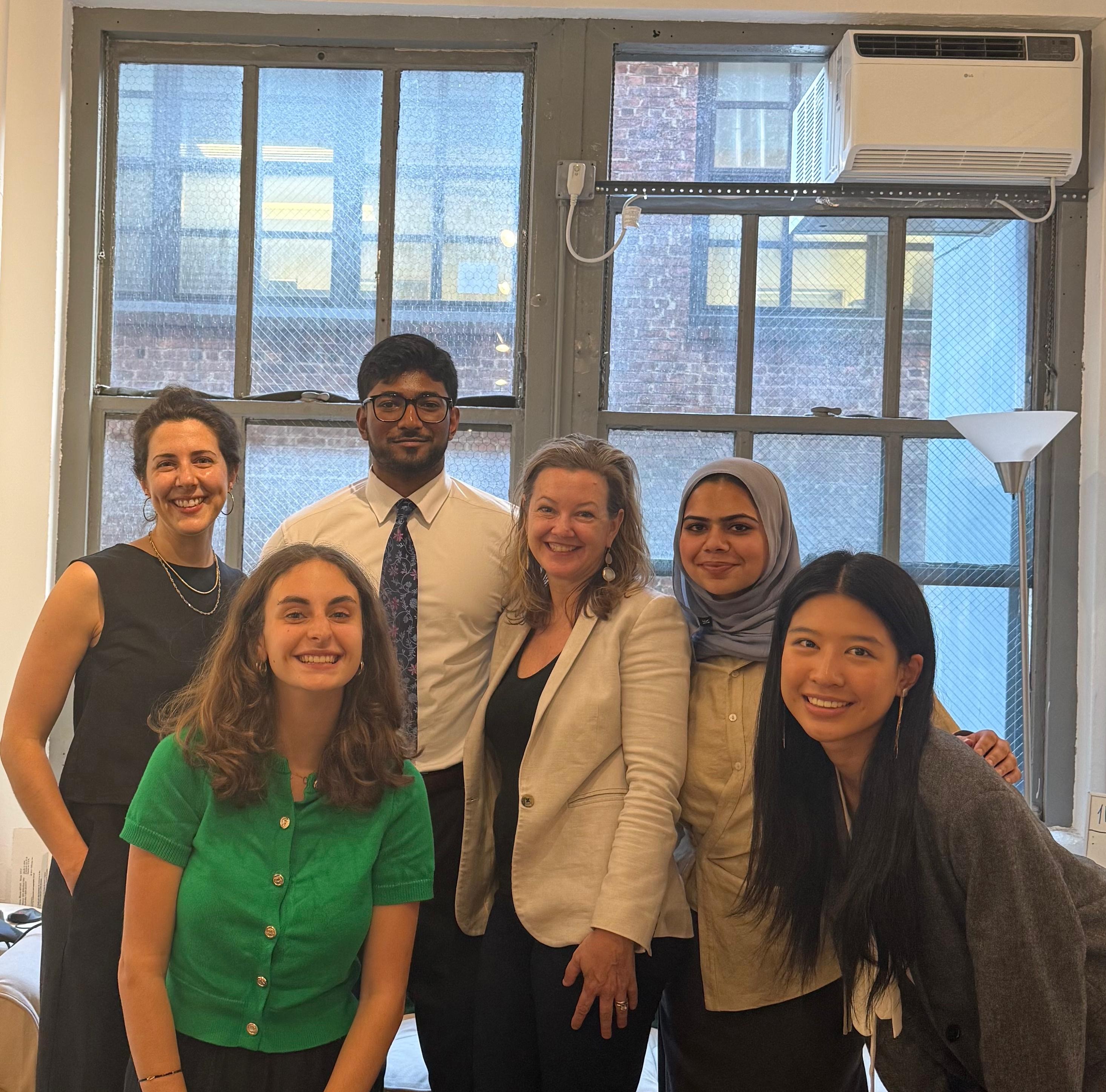 Samuel Kamalendran with members of the NYC ILF Team
