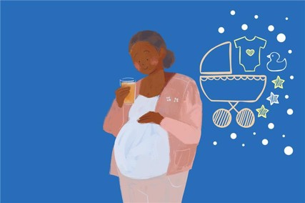 An illustration of a pregnant mother