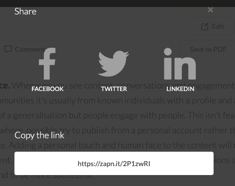 Bitly URL shortening