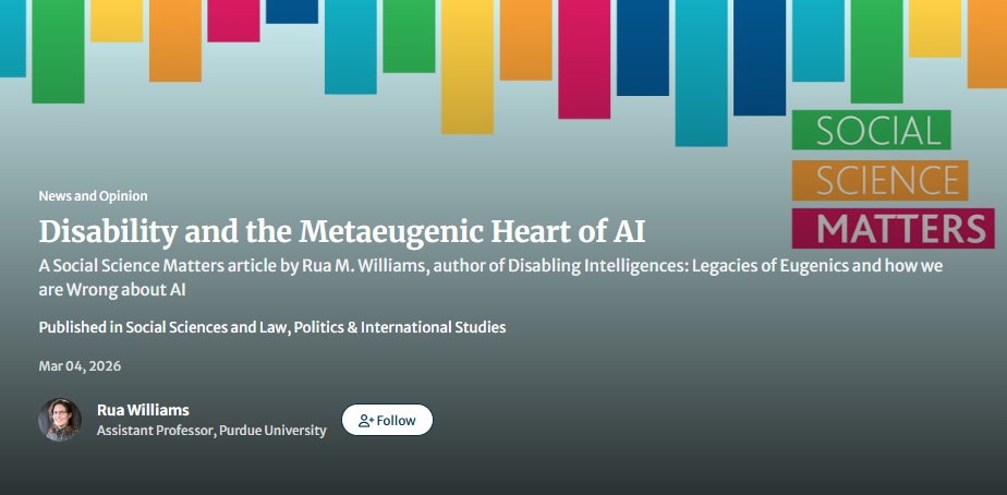 Disability and the Metaeugenic Heart of AI