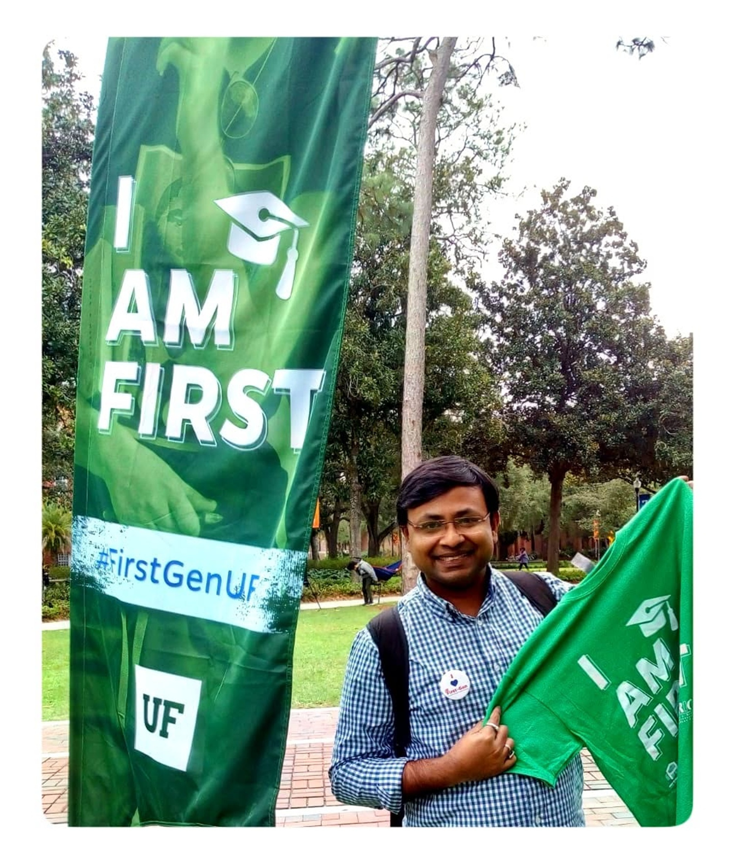 Dr. Dhar was spotlighted as a #firstgen student during his doctoral studies at the University of Florida, Gainesville, Florida, USA