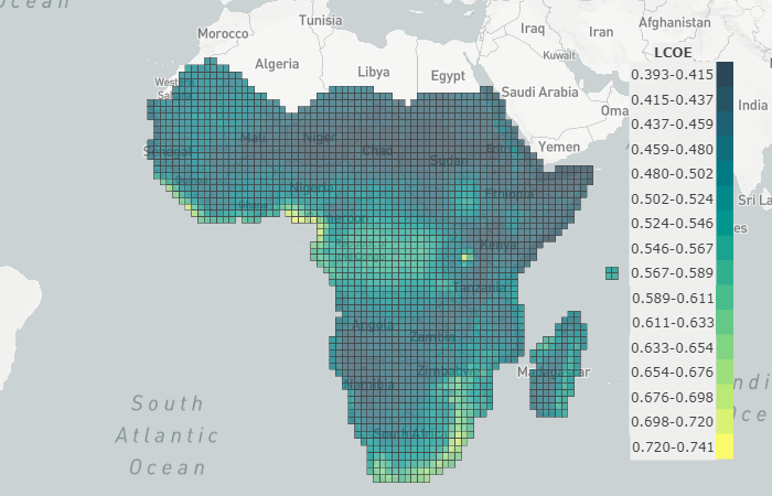 Geographic Variation in the Levelized Cost of Electricity