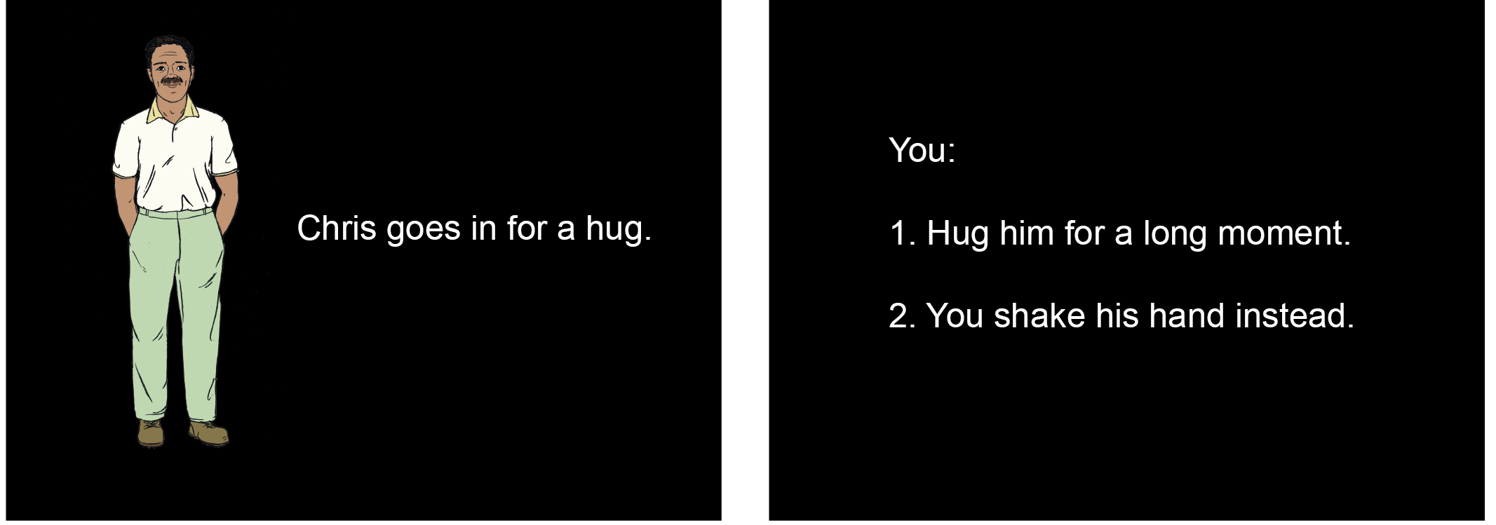 Example of an interaction trial