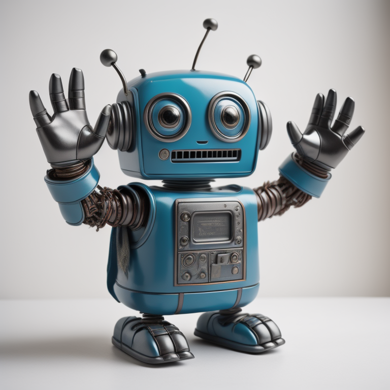 Decorative image of a Robot AI generated