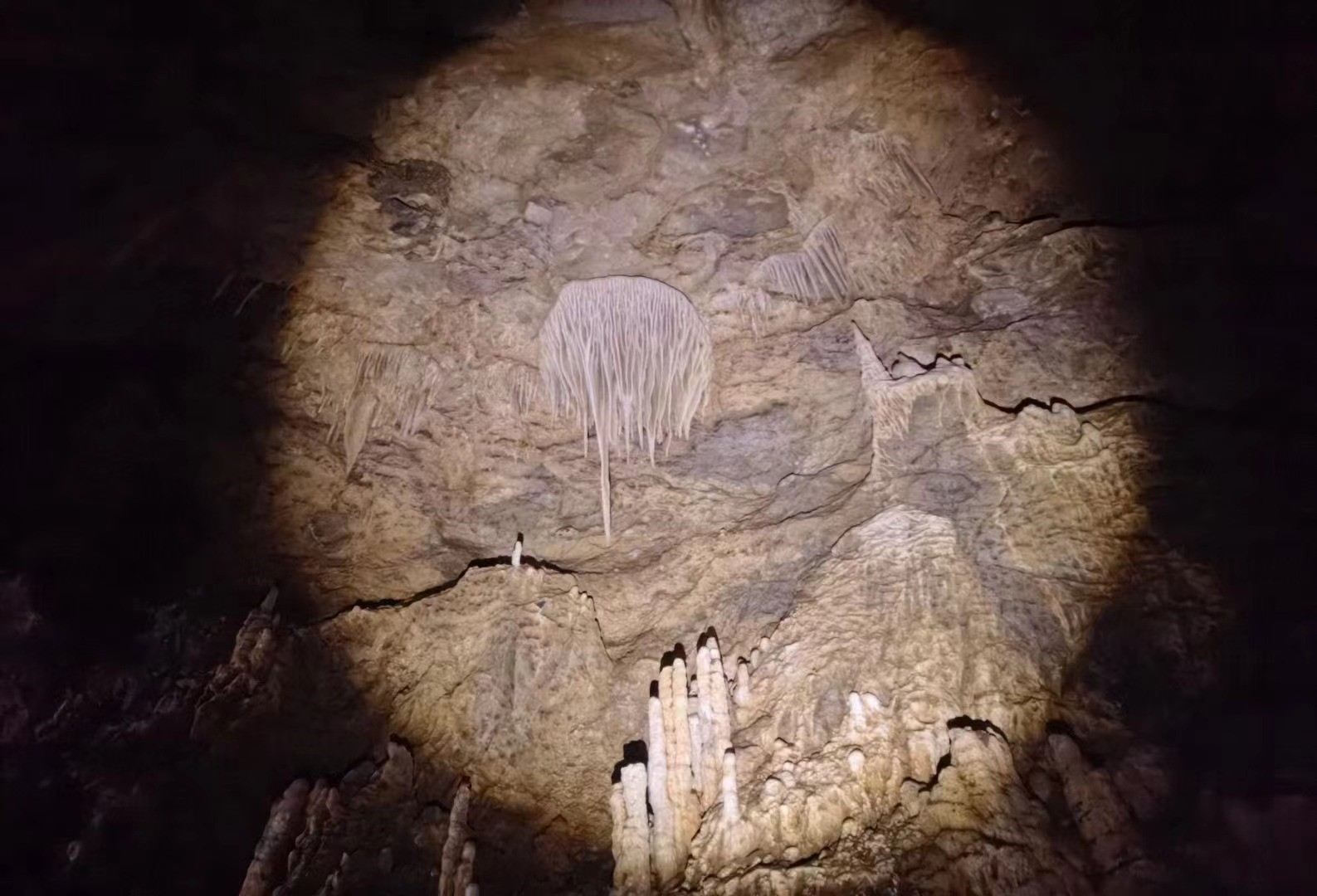 Fig. 2 Stalagmites in Yuquan Cave