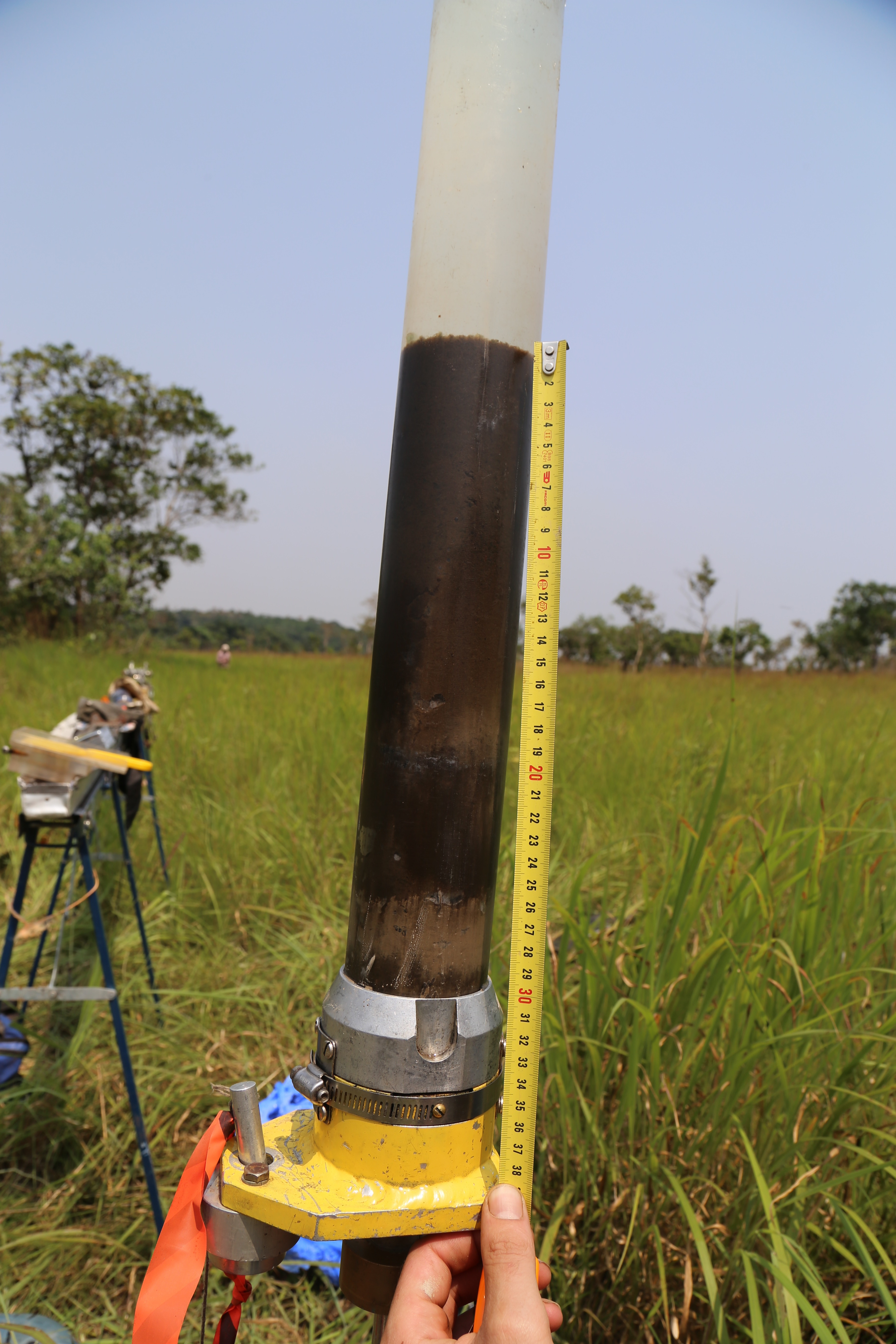 Core of the water-sediment interface