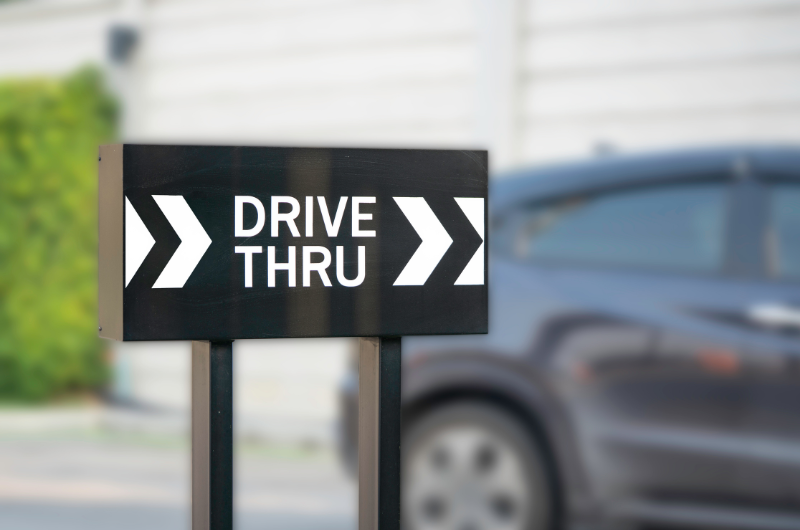 Drive thru restaurants