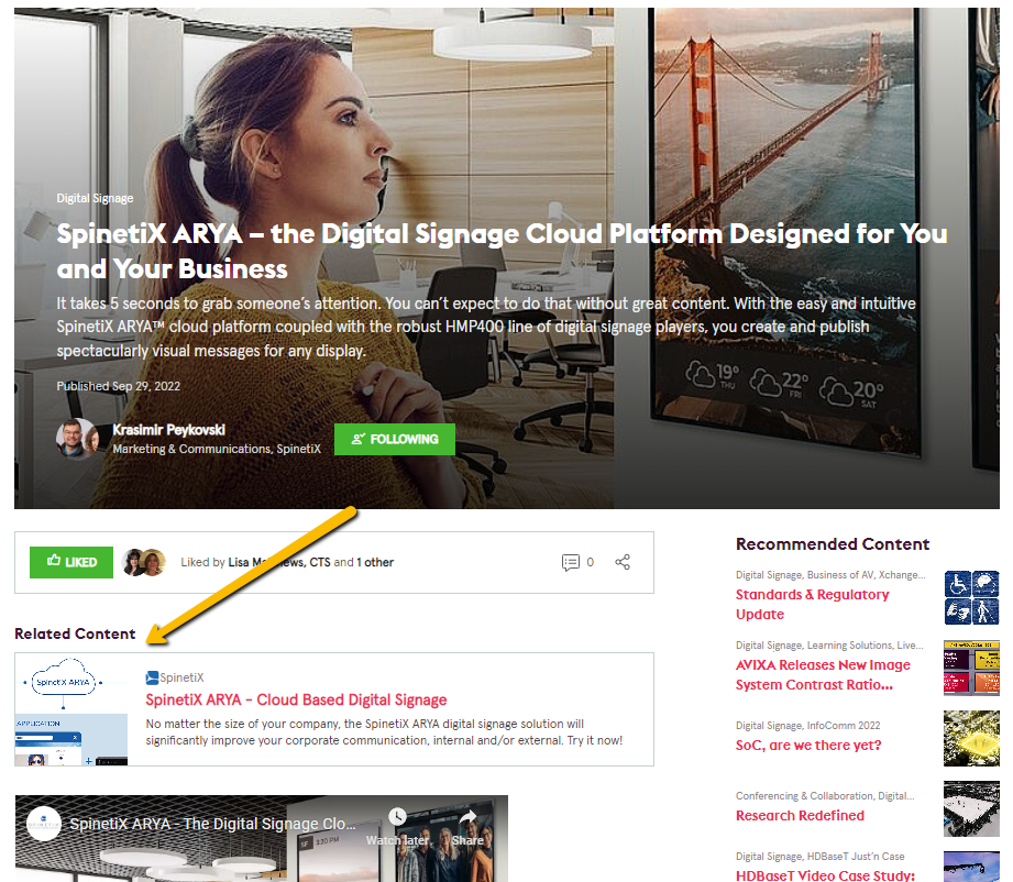 Related Content displayed below poster image