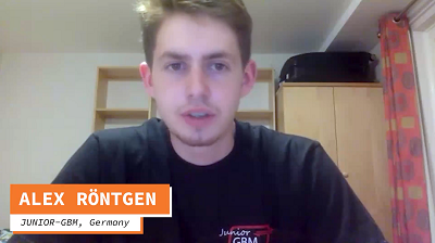 Interview with Alex Röntgen, one of Junior-GBM's representatives.