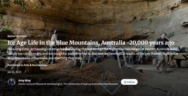 Ice Age Life in the Blue Mountains, Australia ~20,000 Years Ago 
