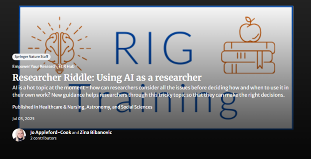 Researcher Riddle: Using AI as a researcher