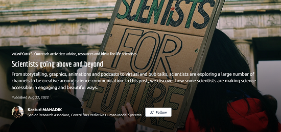 Screengrab of the post Scientists going above and beyond