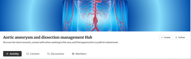 Aortic aneurysm and dissection management Hub 