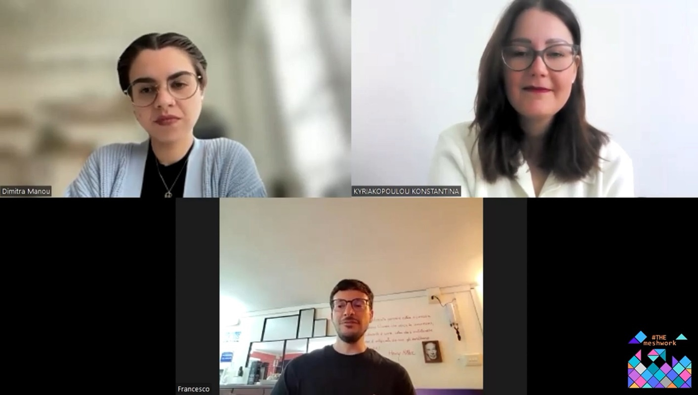 The Meshwork Q & A with Francesco Baschieri. Screengrab of The Meshwork Q & A with Francesco Baschieri.