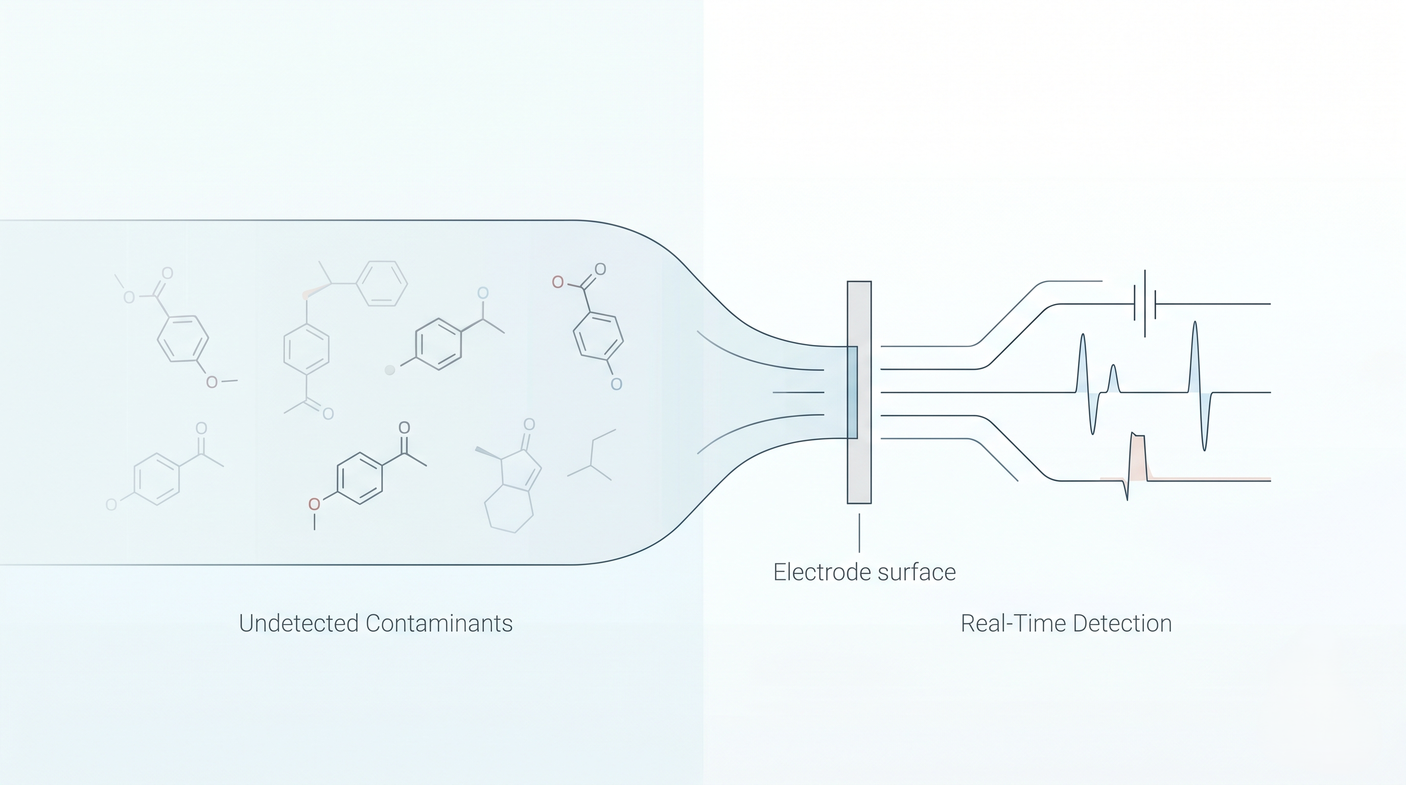 Revealing molecular structures of parabens and other contaminants undetected. 