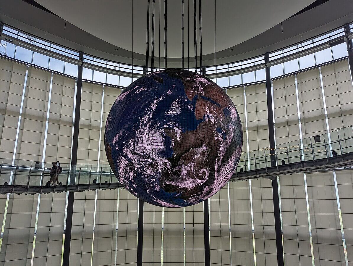 The globe at the Miraikan Museum Tokyo