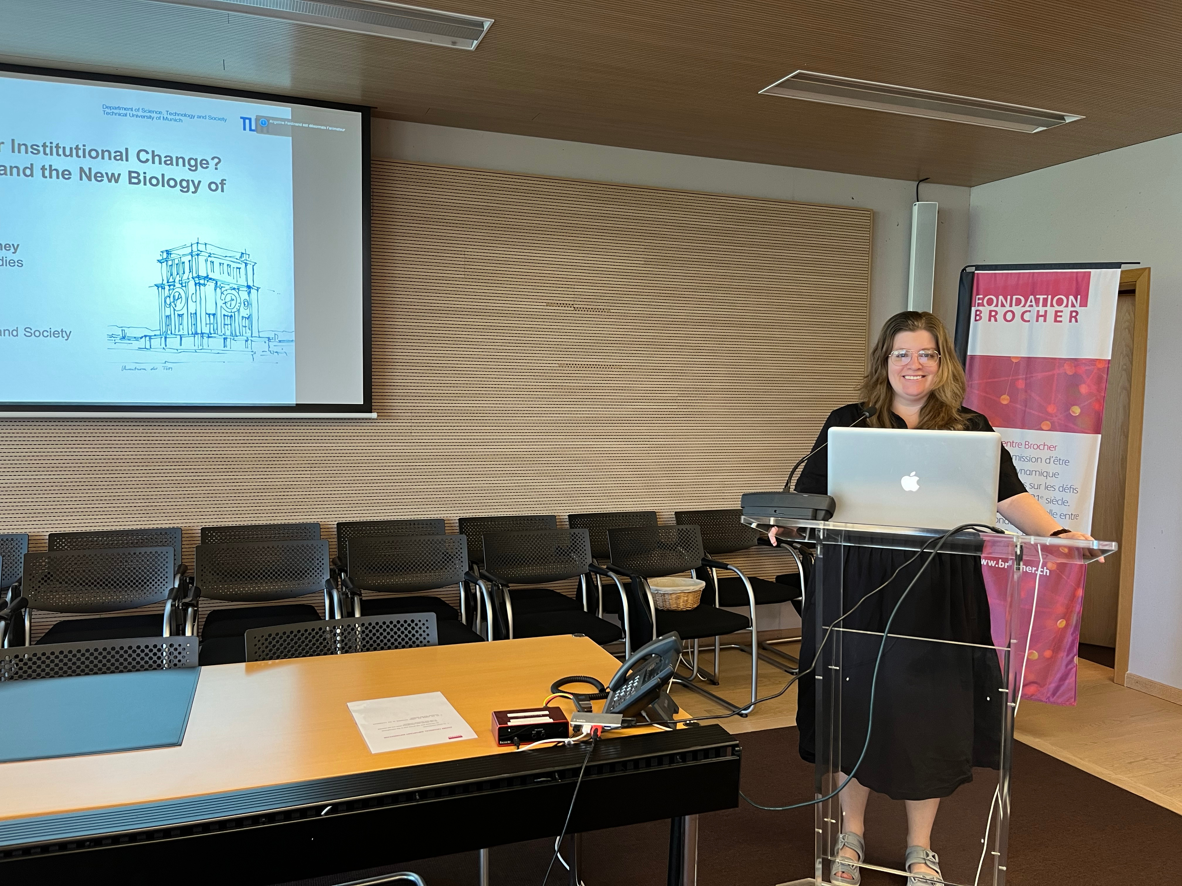 Assoc prof Kenney presenting