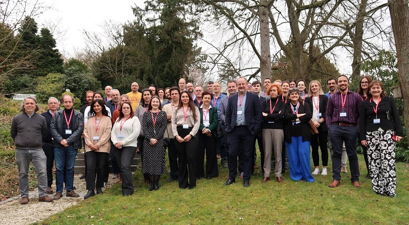 Group photo of the kick-off meeting team, in March 2023 in Frankfurt.