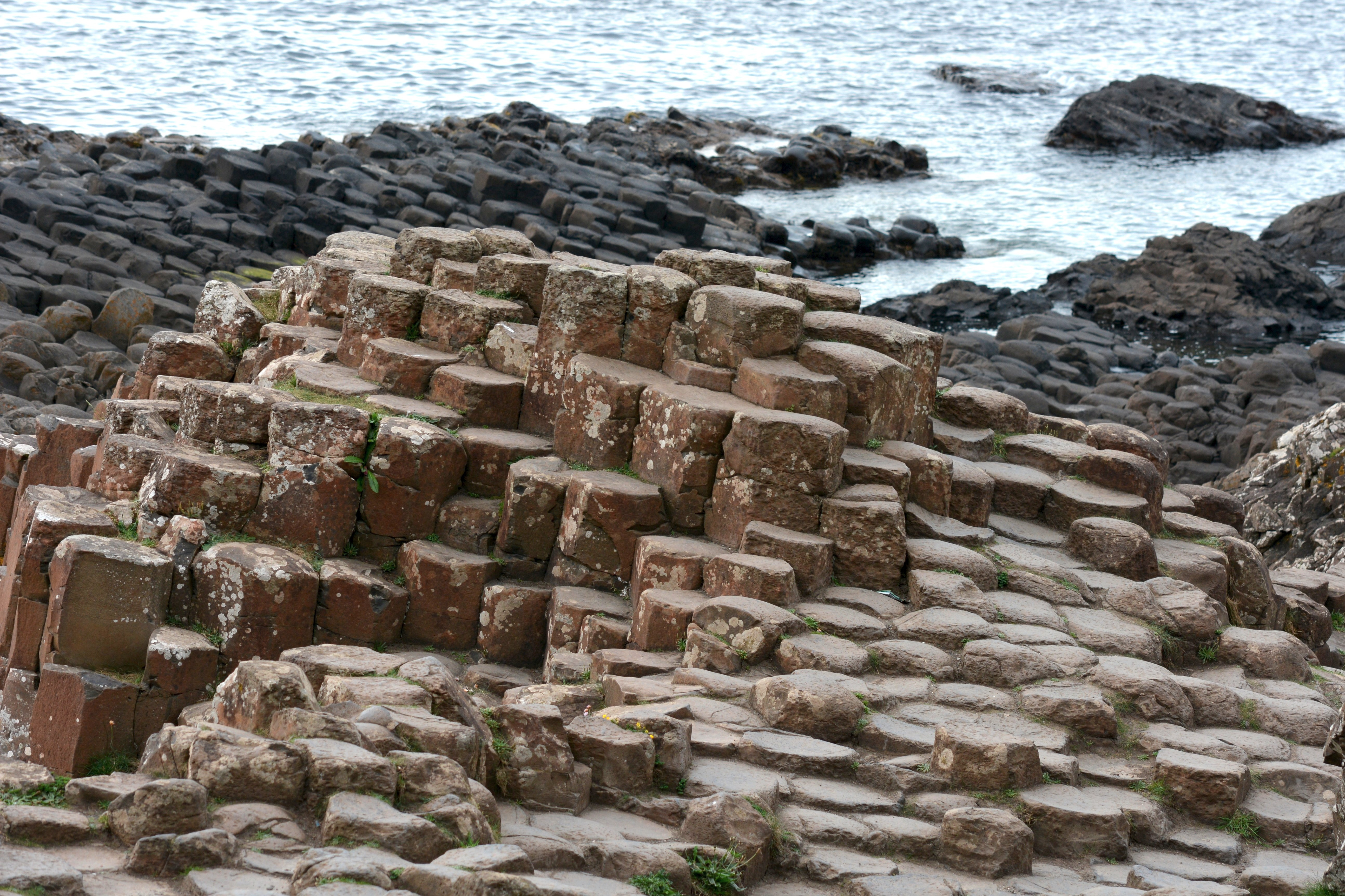 Basalt columns at the Giant's Causeway in Northern Ireland