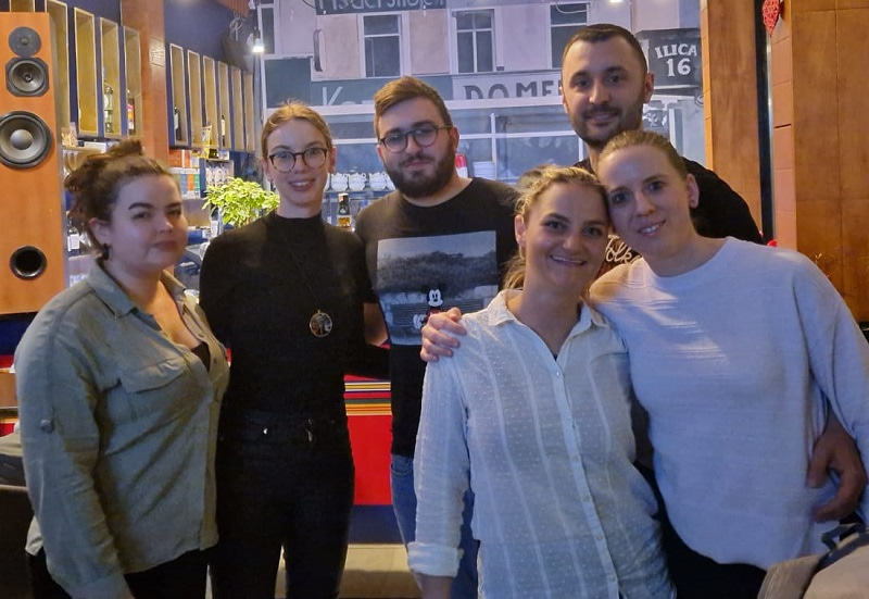 Group photo of six members of the HDBMB Junior Section, smailing at the camera.