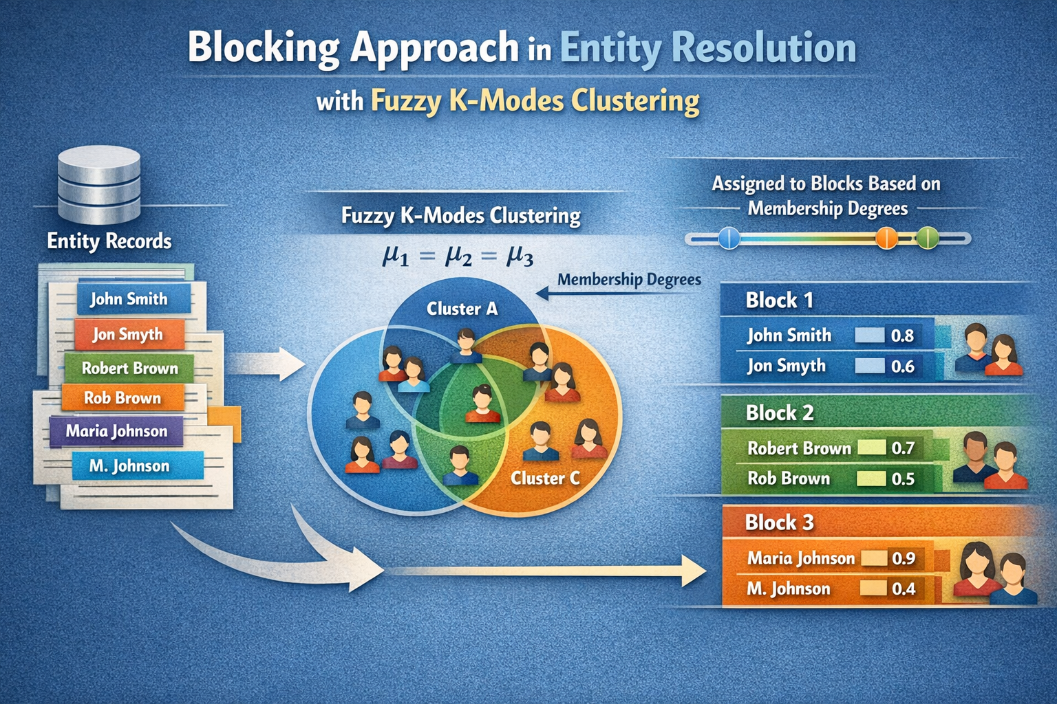 Innovative blocking technique for entity resolution