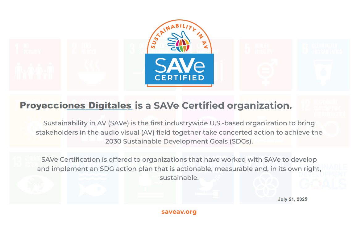 Certificación en sostenibilidad SAVe