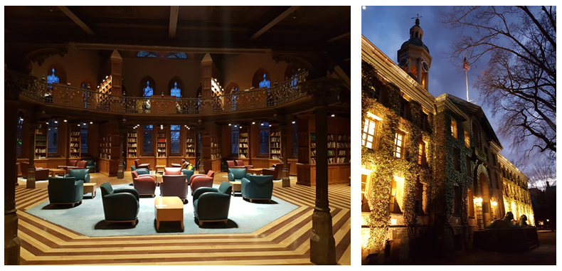 The library and the Nassau Hall