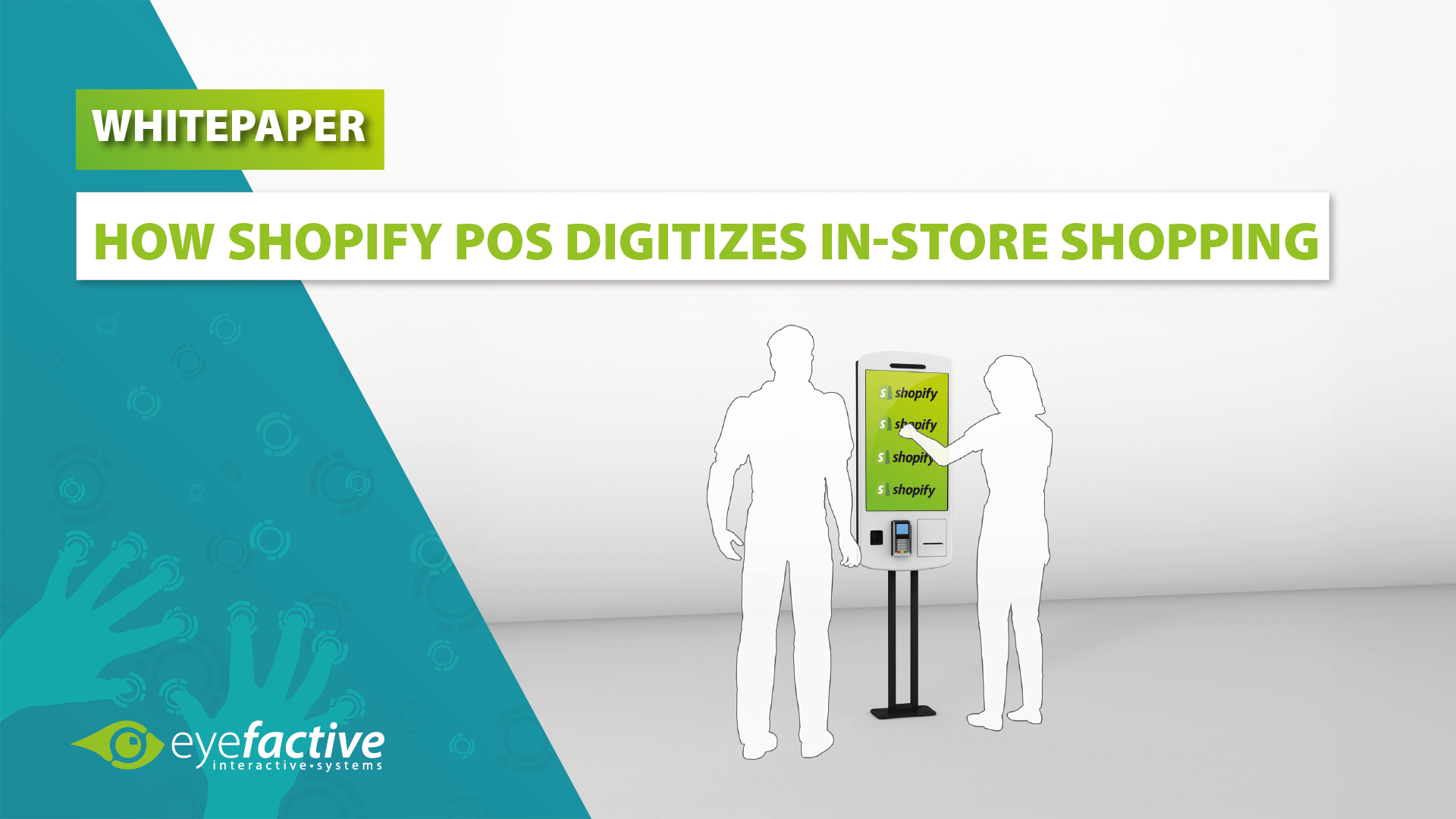 With Shopify POS on interactive self-service kiosk touchscreens, retailers can offer an engaging in-store shopping experience with data-driven insights.