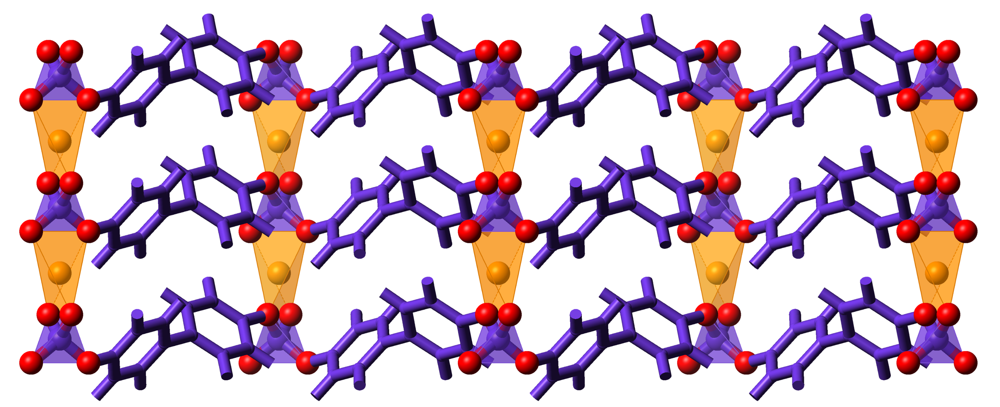 Flexibility around the borate and B-O-C-angle enabling a layered structure pillared by lithium ions.