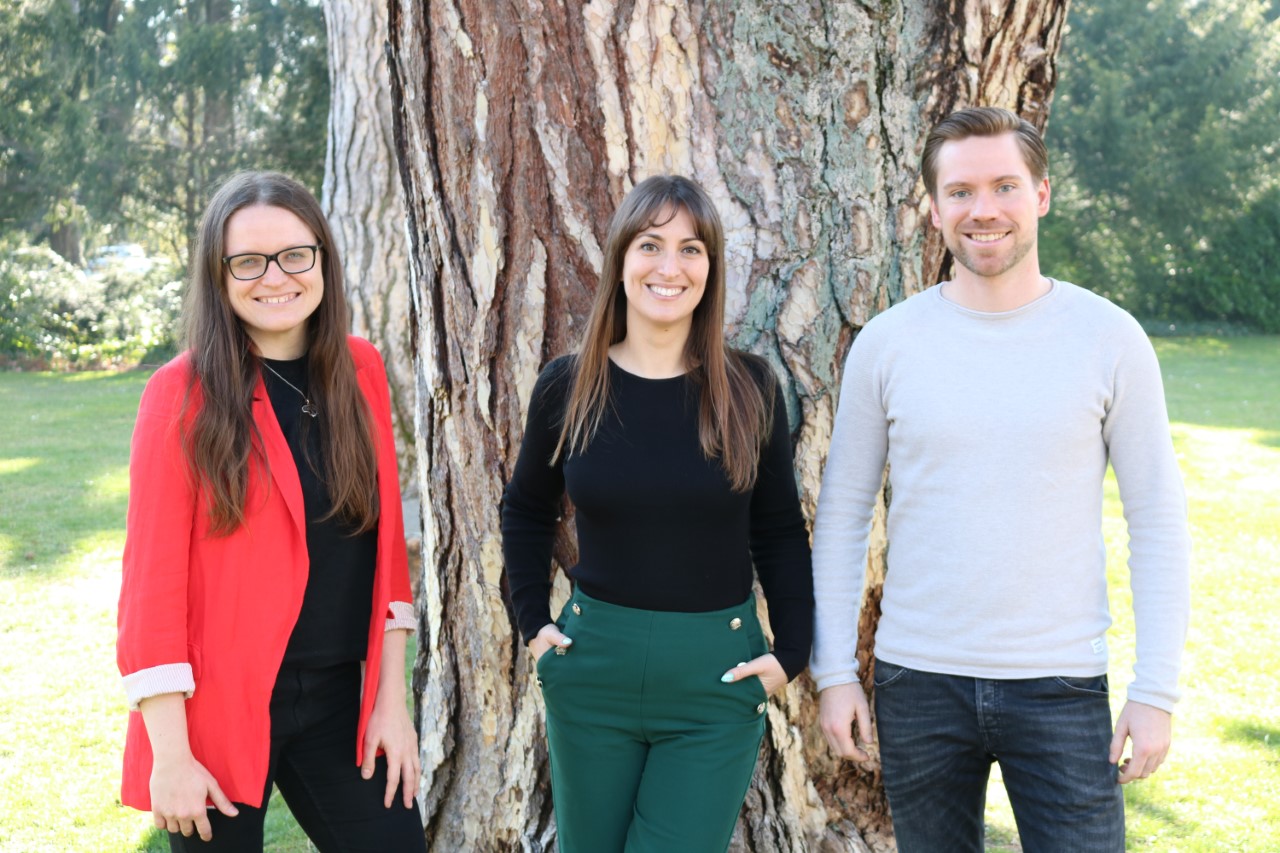 Eglė Katkevičiūtė, Ana Montalban-Arques, and Philipp Busenhart, the team at Recolony