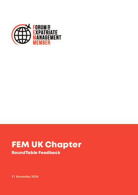 FEM UK Chapter Meeting - Roundtable Feedback - 21 November 2024