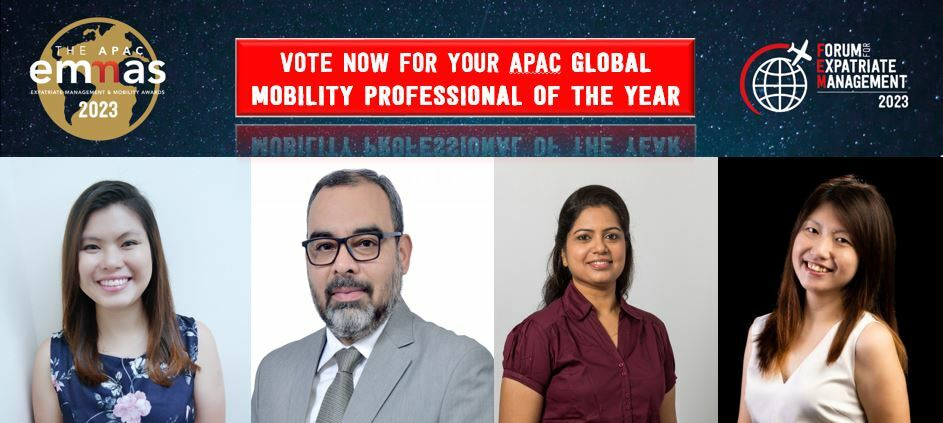 Vote for your 2023 APAC EMMAs Global Mobility Professional of the Year!