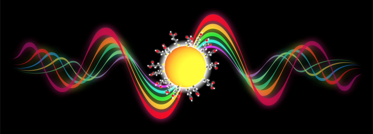 When molecules dance in the light of quantum dots